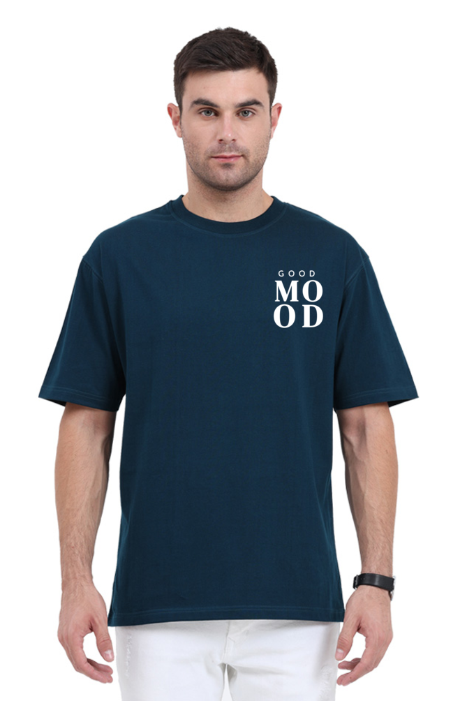 Good Mood Graphic Printed Classic Oversized T-shirt For Men 240GSM]