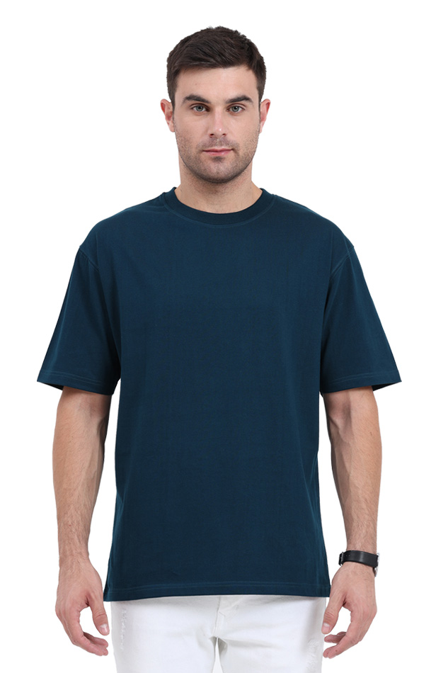 Solid Oversized Classic T-shirt for Men[240GSM]
