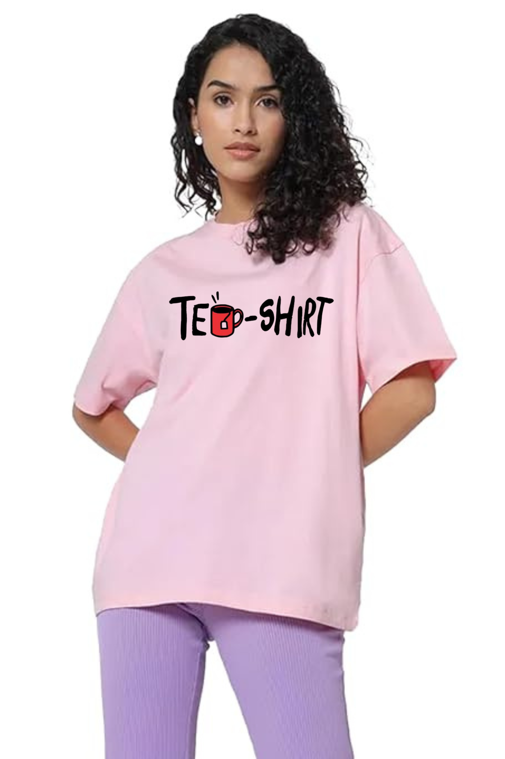 Tea-Shirt Graphic Printed Classic Oversized T-shirt For Women [240GSM]