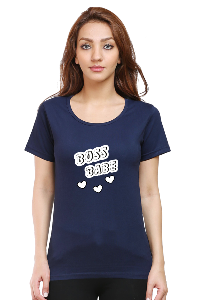 Boss Babe Printed T-shirt for Women