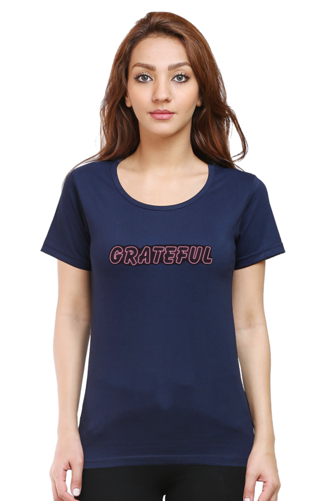 Grateful Printed T-shirt for Women