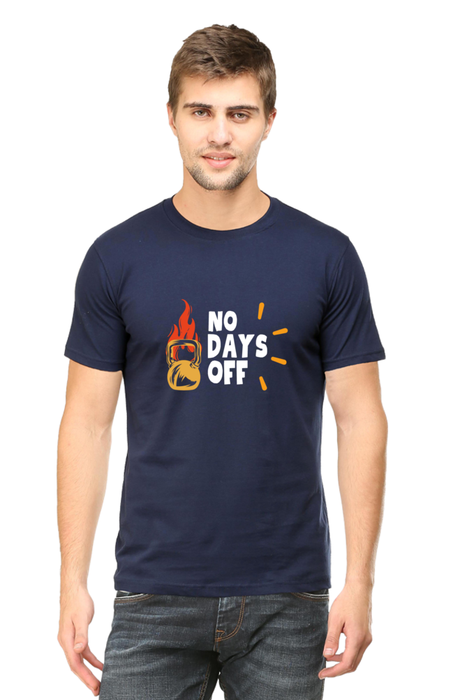 No Days Off Printed T-shirt for Men