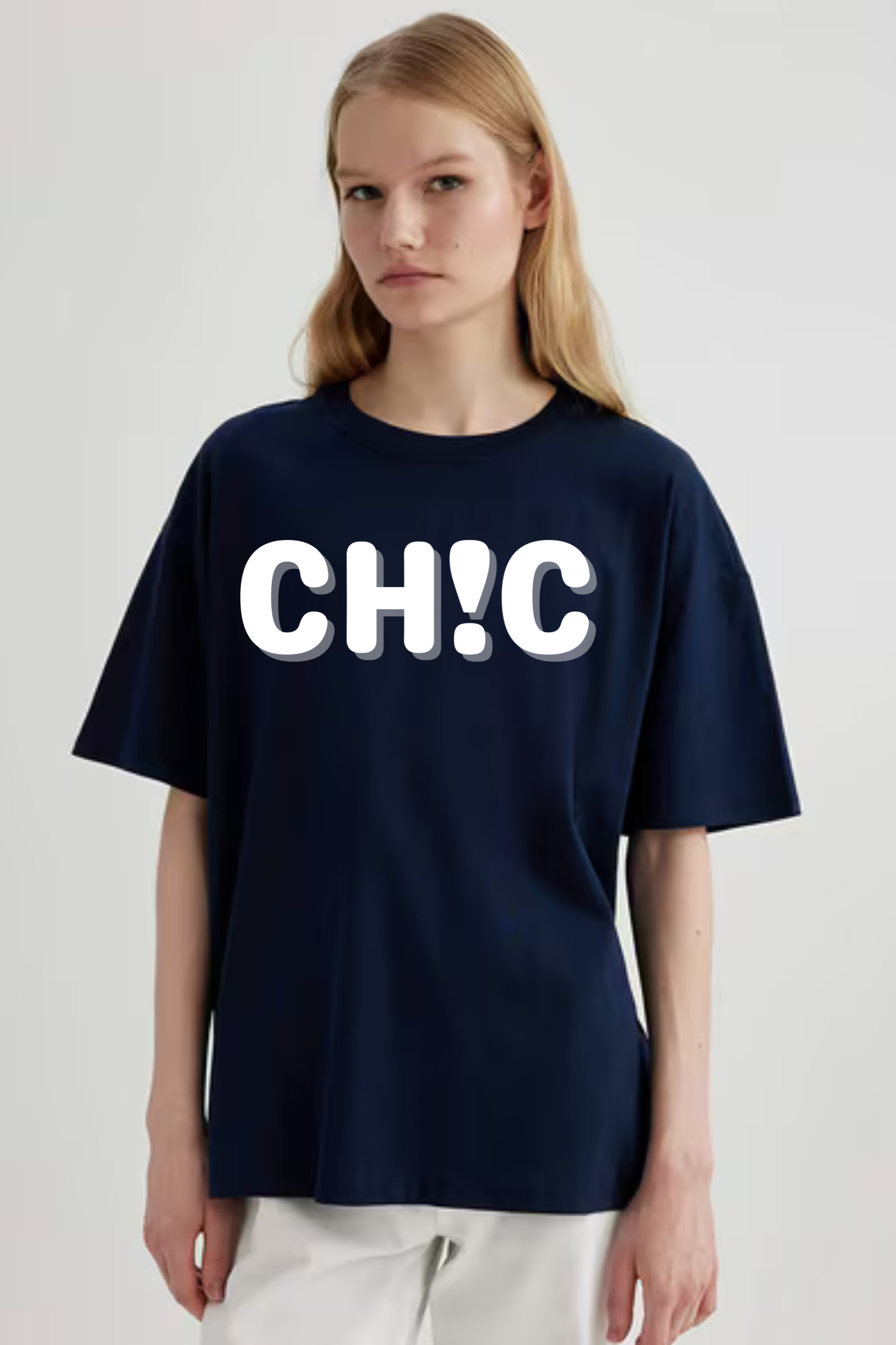 Chic Graphic Printed Classic Oversized T-shirt for Women [240GSM]