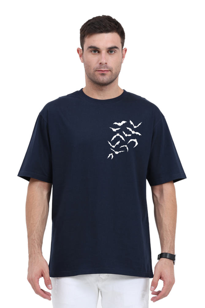 Hallowen Graphic Printed Classic Oversized T-shirt for Men [240GSM]