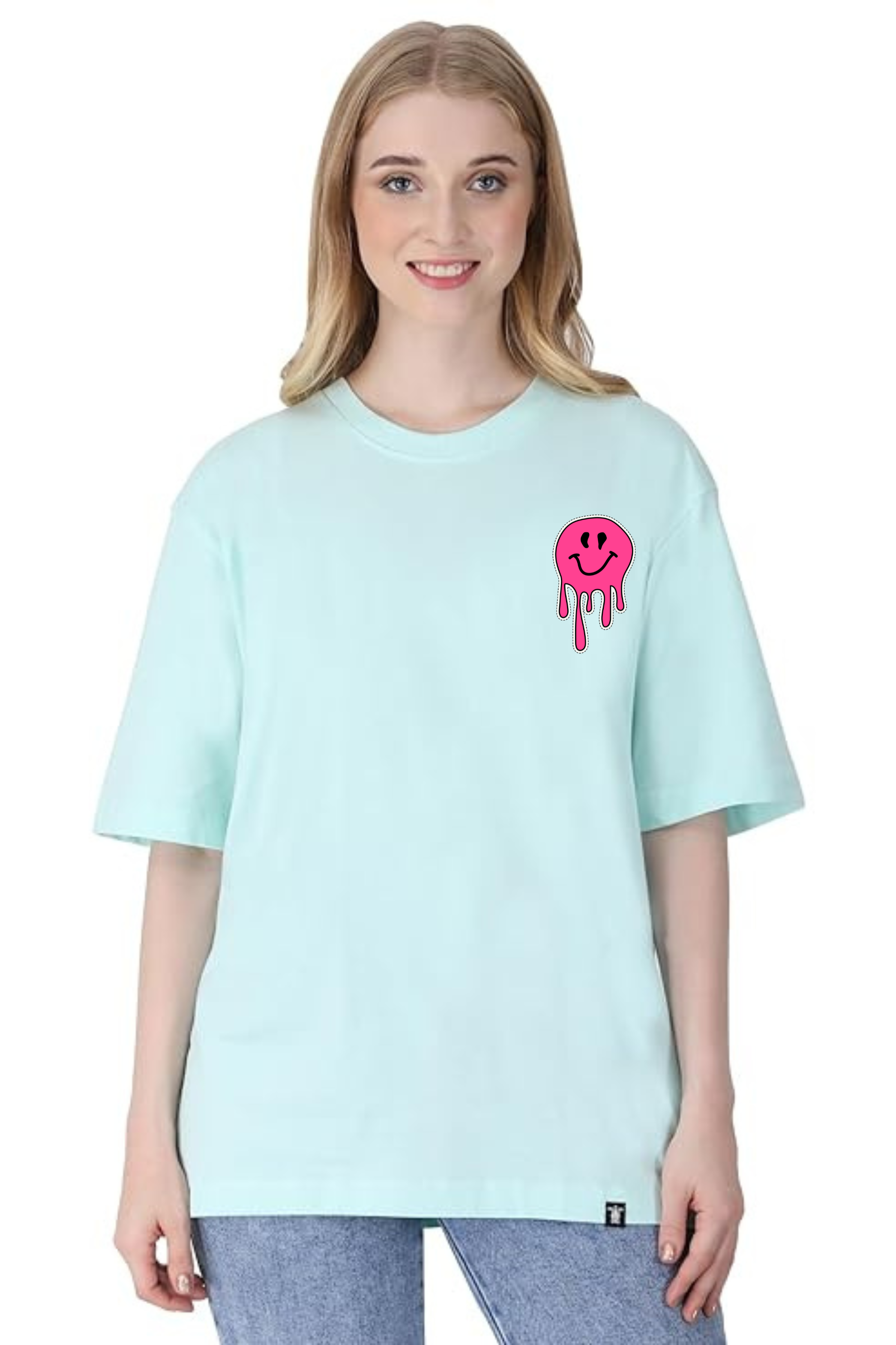 90's Vibes Classic Oversized Front and Back  Graphic Printed T-shirt for Women[240GSM]