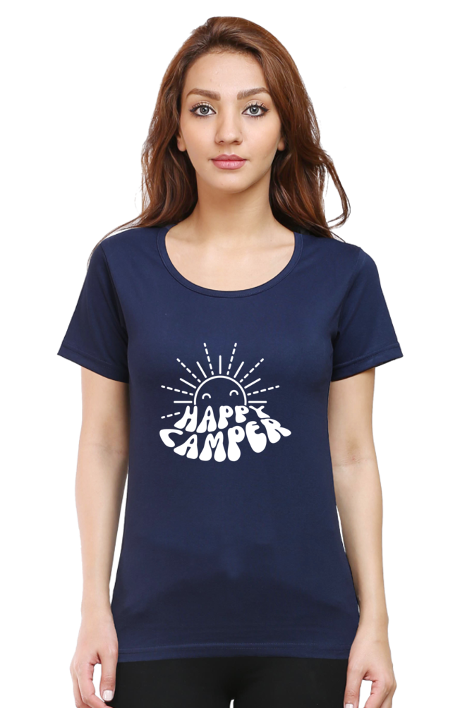 Happy Camper Printed T-shirt for Women