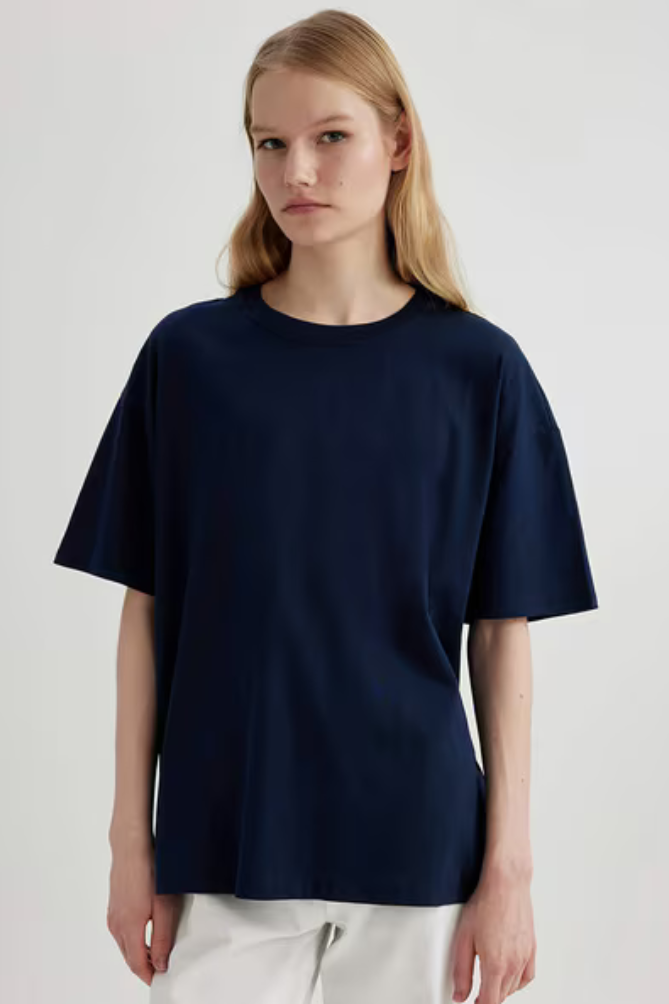 Solid Oversized Classic T-shirt for Women[240GSM]