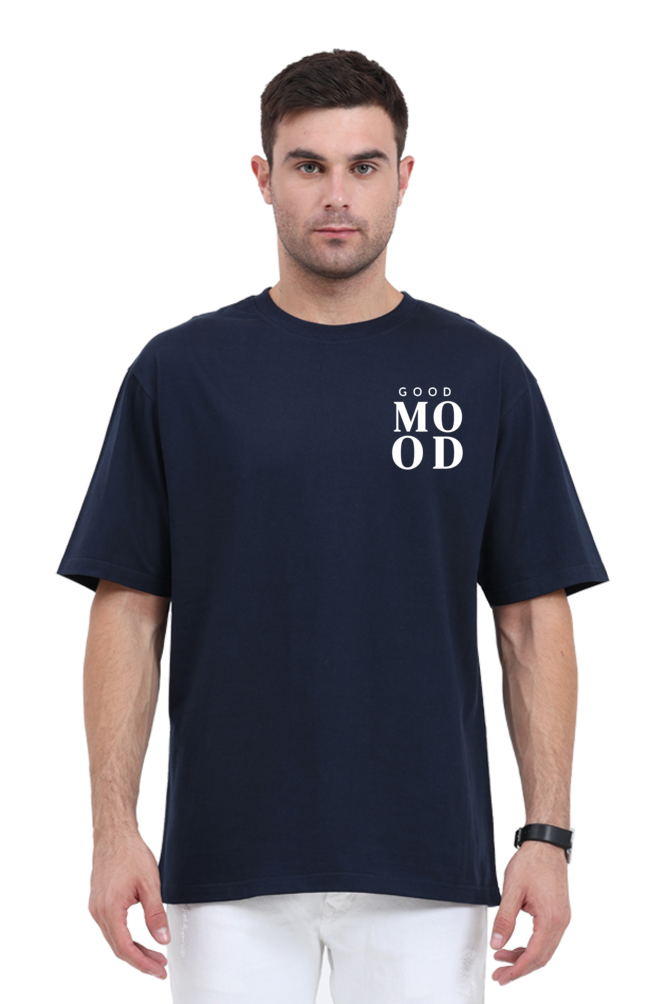 Good Mood Graphic Printed Classic Oversized T-shirt For Men 240GSM]