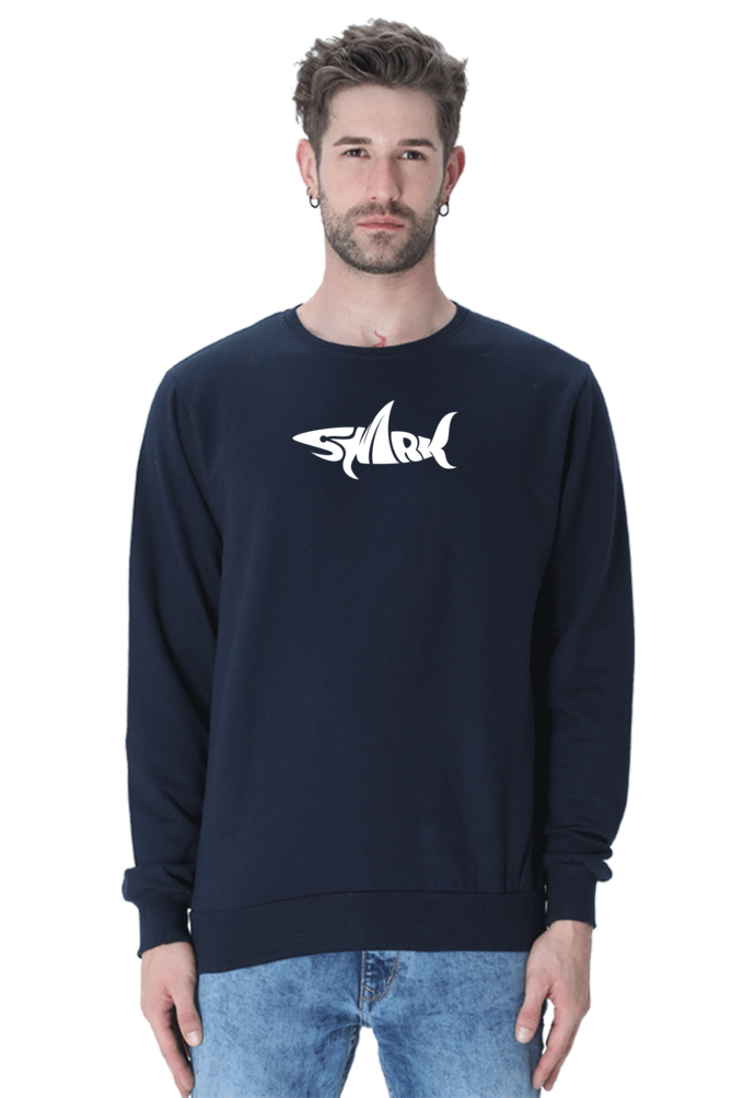 Shark Graphic Printed Sweatshirt For Men [Light Weighted 300 GSM ]