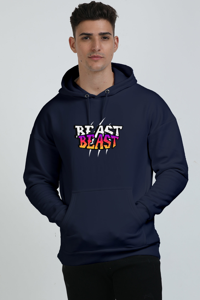 Beast Oversized Graphic Printed Hoodie For Men [Heavyweight 400 GSM ]