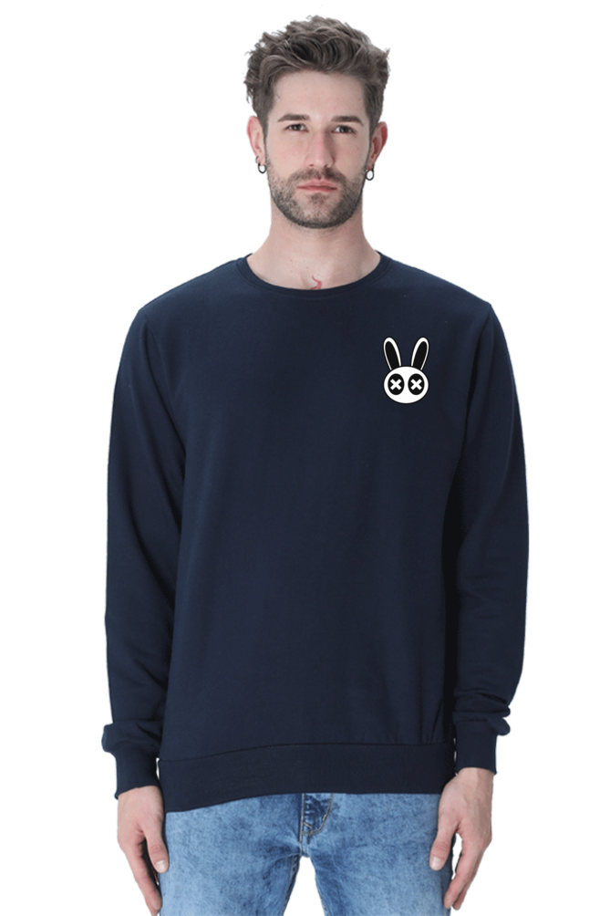 Rabbit Graphic Printed Sweatshirt For Men [Light Weighted 300 GSM ]