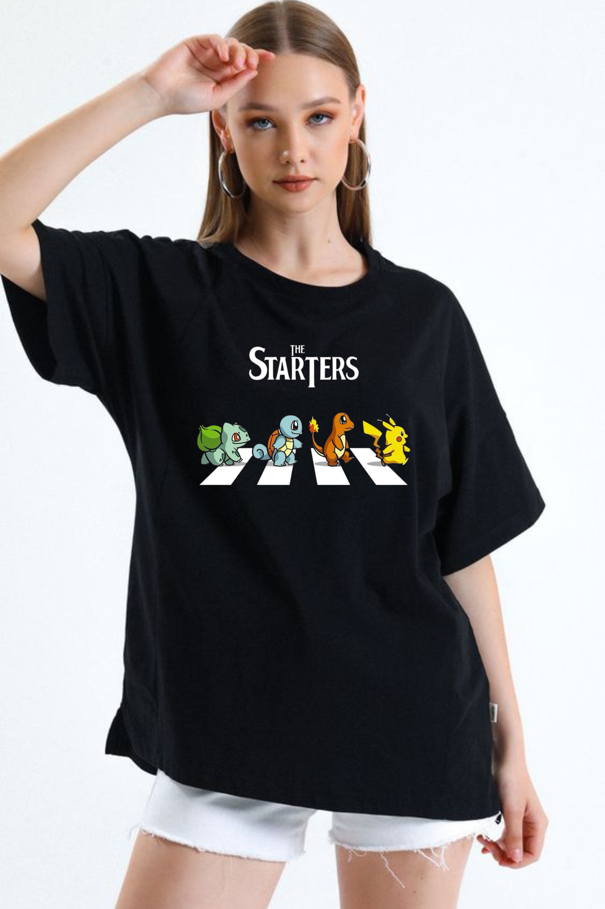 The Starters Graphic Printed Classic Oversized T-shirt For Women 240GSM]