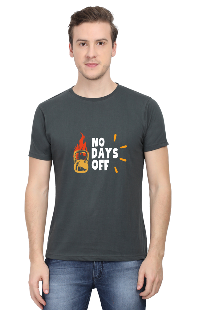 No Days Off Printed T-shirt for Men