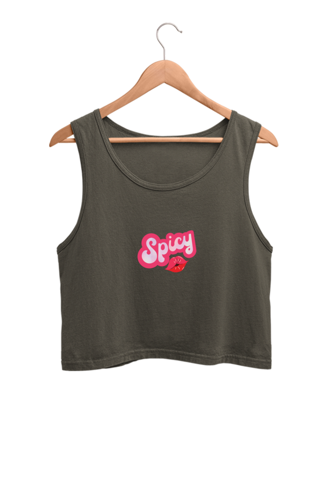 Spicy Printed Crop Tank Top For Women
