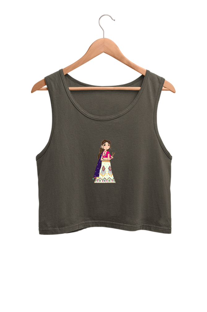 Navratri Special Crop Tank Top For Women