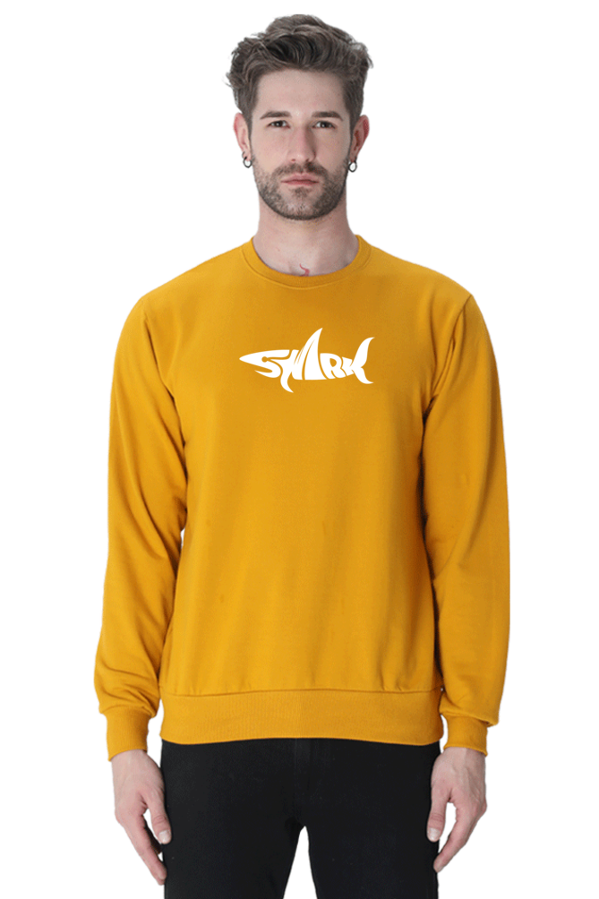 Shark Graphic Printed Sweatshirt For Men [Light Weighted 300 GSM ]