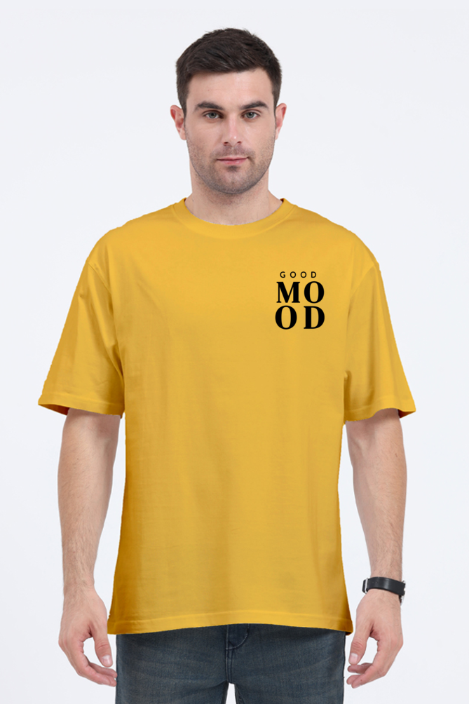 Good Mood Graphic Printed Classic Oversized T-shirt For Men 240GSM]