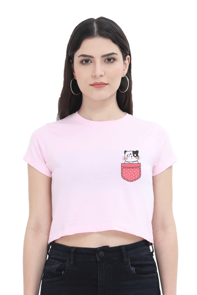 Cute Printed Crop Top For Women