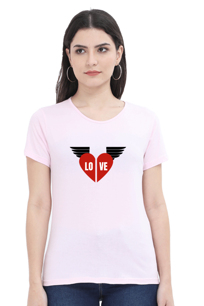 Love Printed T-shirt for Women