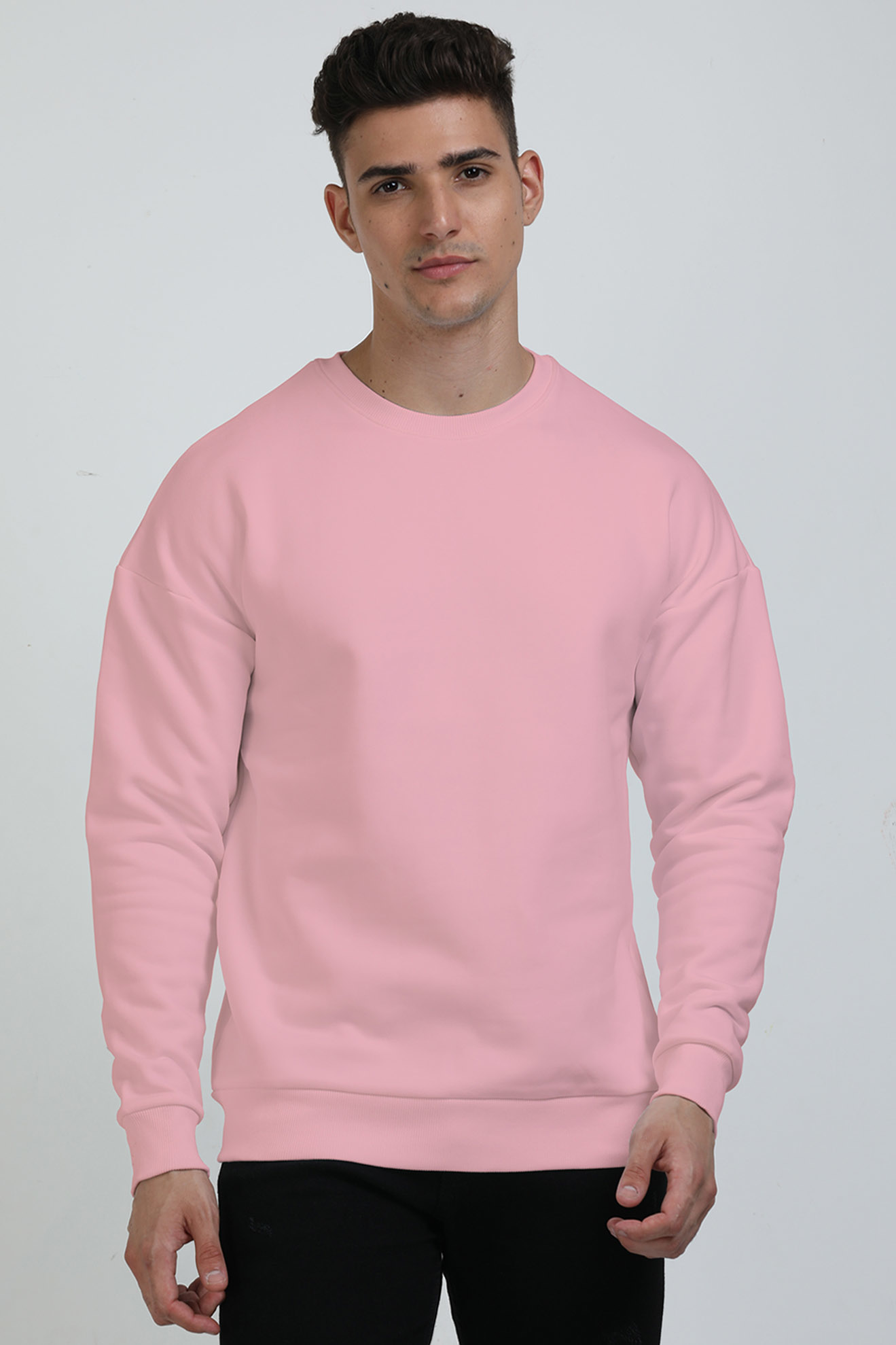 Unisex Oversized Plain Sweatshirts (Men & Women ) [ Heavyweight 400 GSM ]