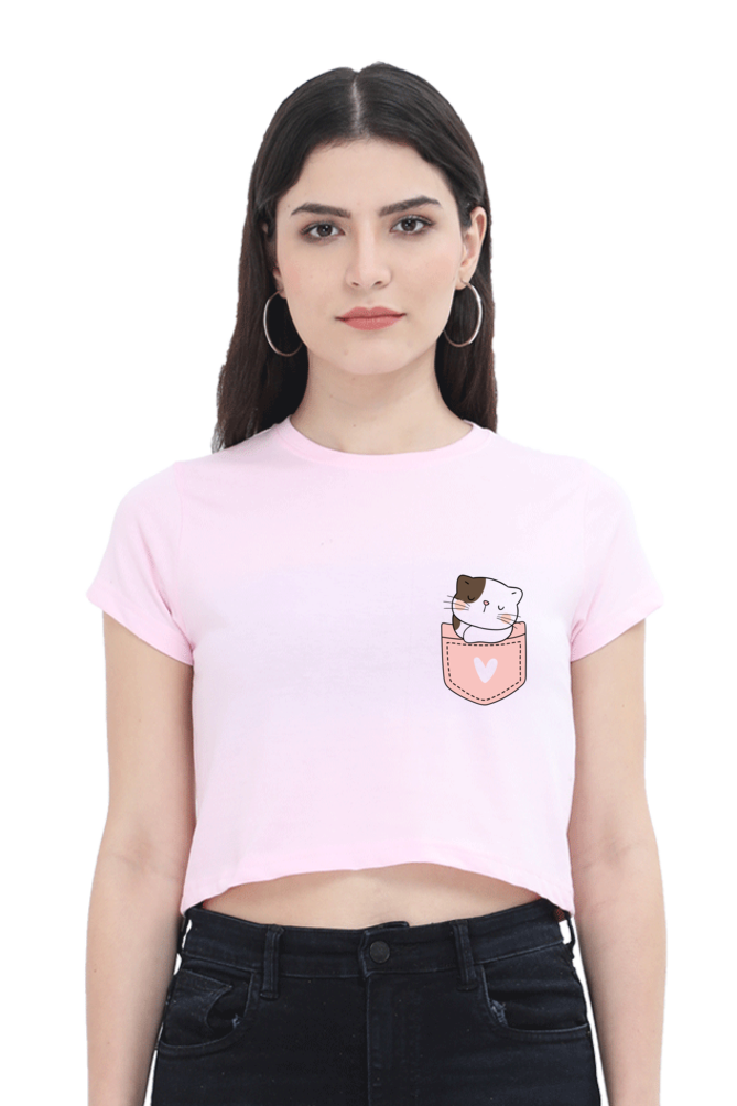 Cute Printed Crop Top For Women