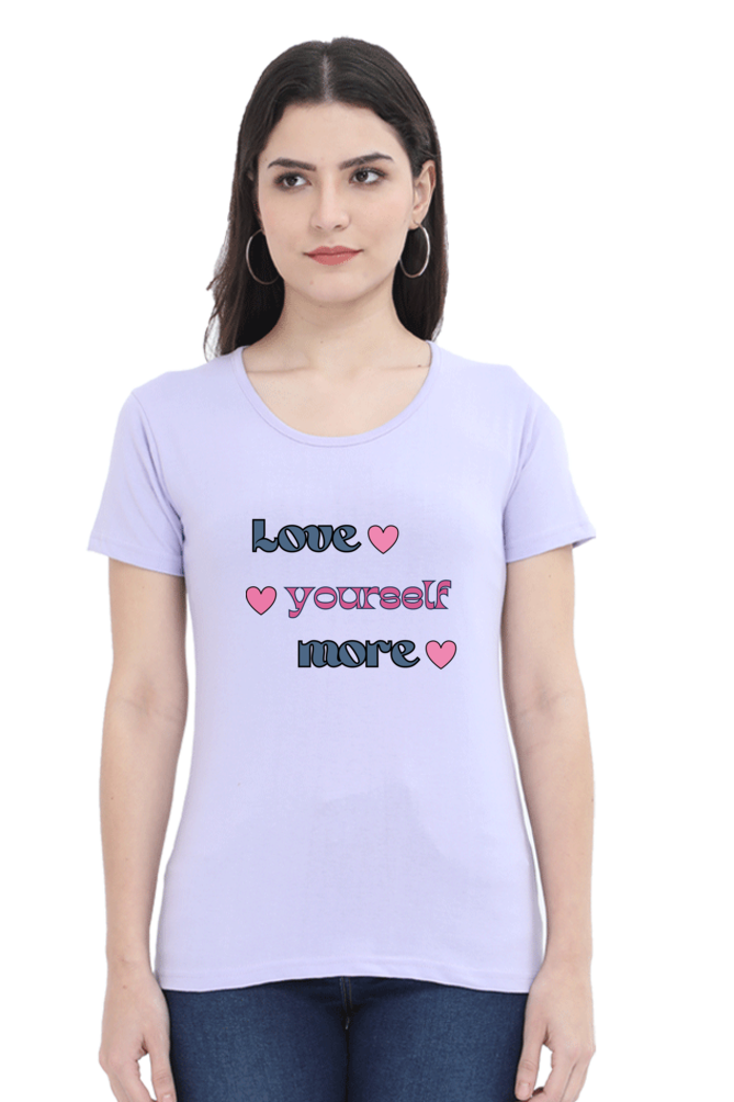 Love Yourself Printed T-shirt for Women