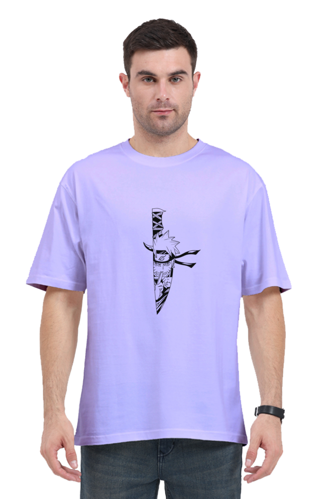 Naruto Anime Graphic Printed Classic Oversized T-shirt for Men [240GSM]