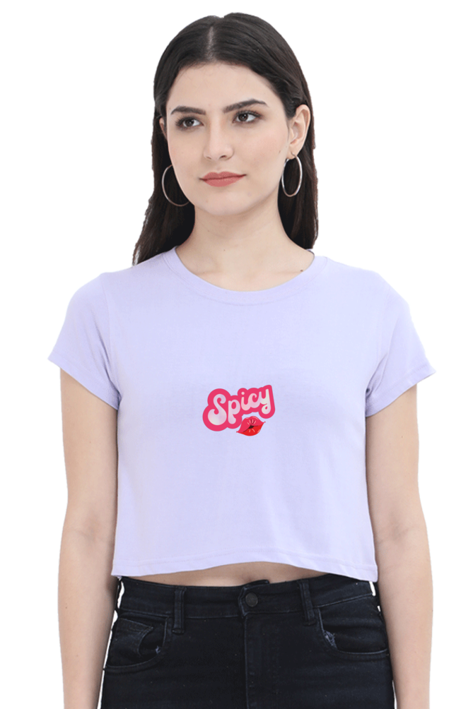 Spicy Printed Crop Top For Women