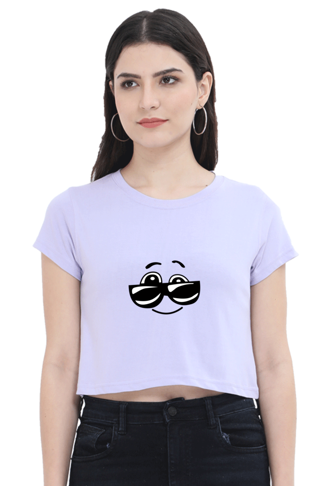 Swag Printed Crop Top For Women