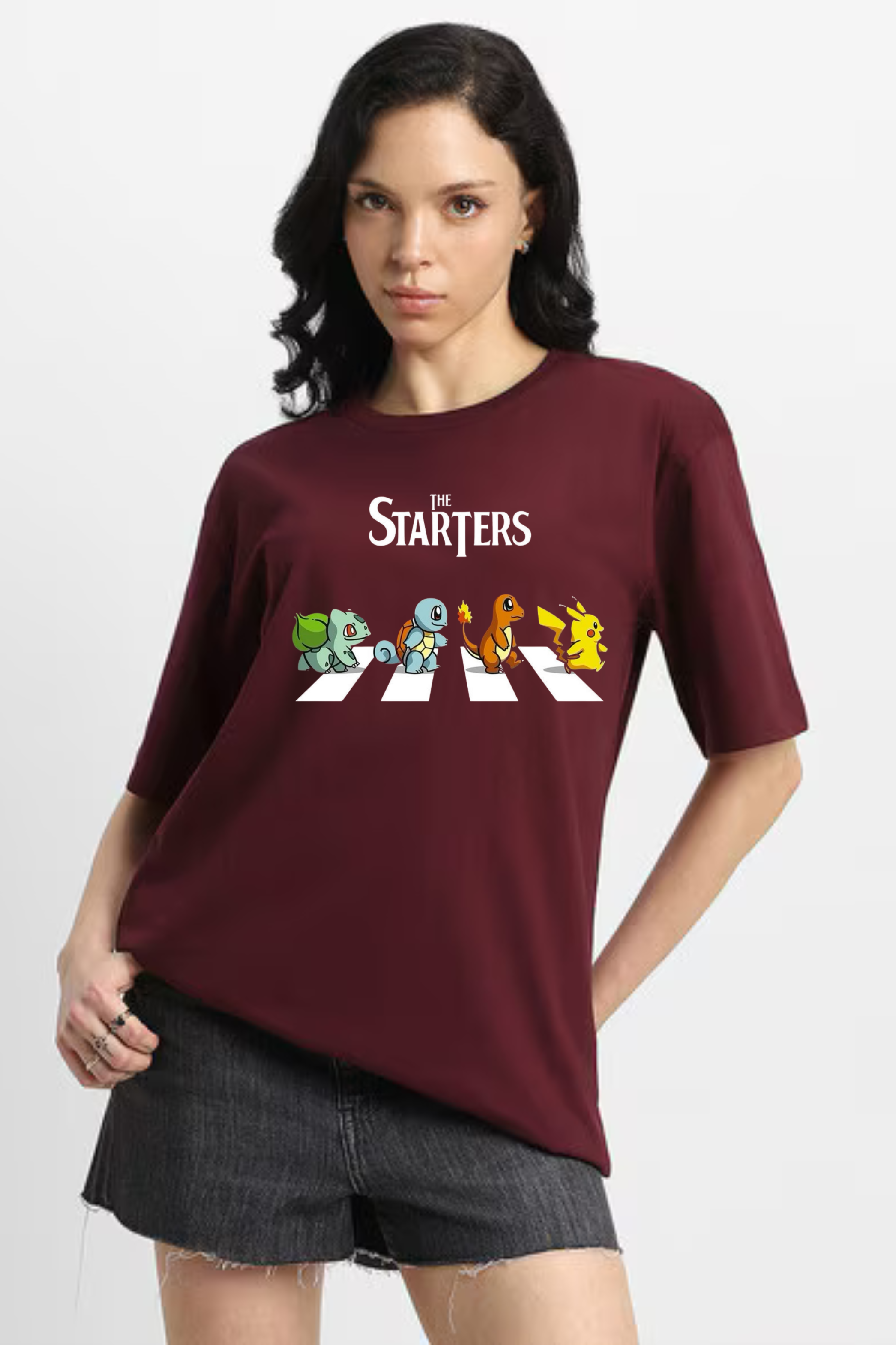 The Starters Graphic Printed Classic Oversized T-shirt For Women 240GSM]