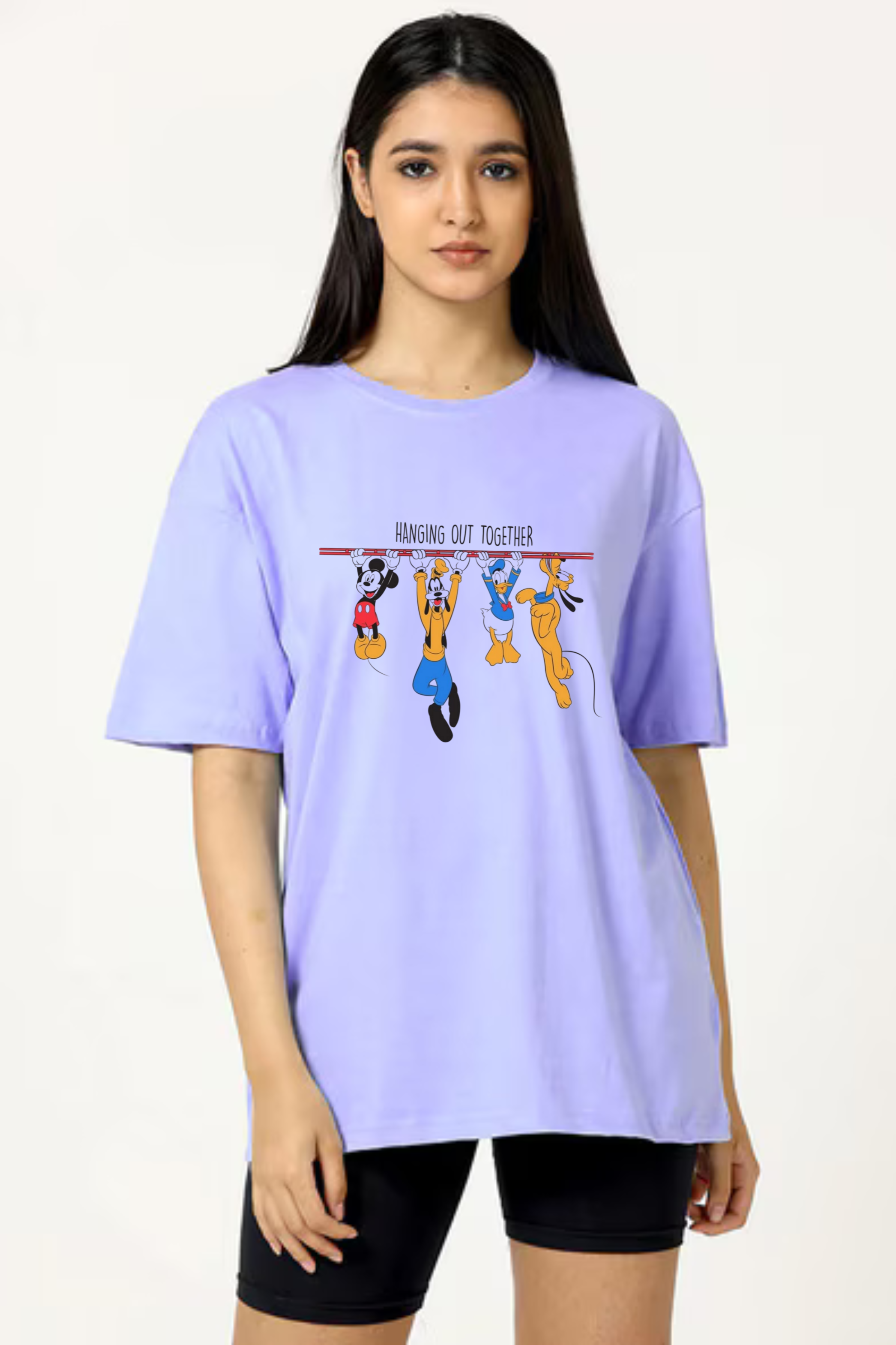 Disney Graphic Printed Classic Oversized T-shirt For Women 240GSM]