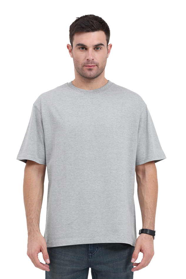 Solid Oversized  Standard T-shirt for Men [180 GSM]