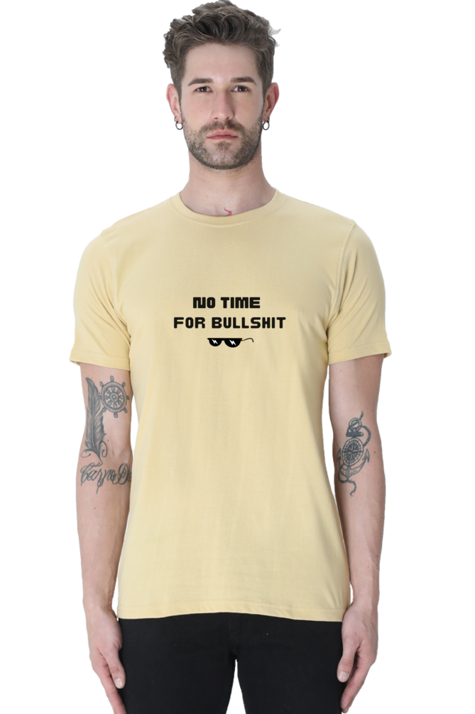No Time For Bullshit Printed T-shirt for Men