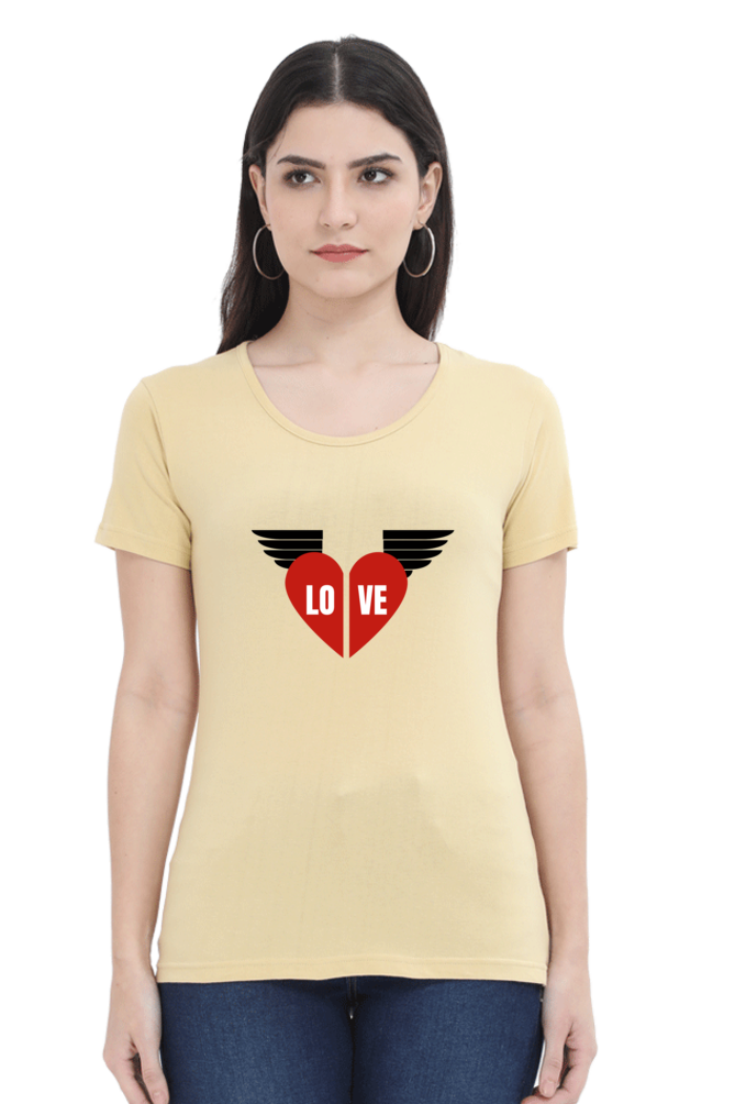 Love Printed T-shirt for Women