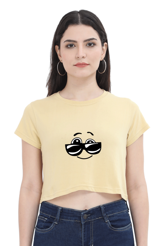 Swag Printed Crop Top For Women