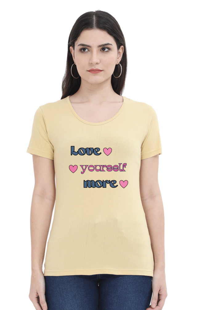 Love Yourself Printed T-shirt for Women