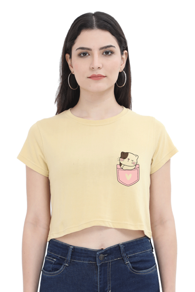 Cute Printed Crop Top For Women