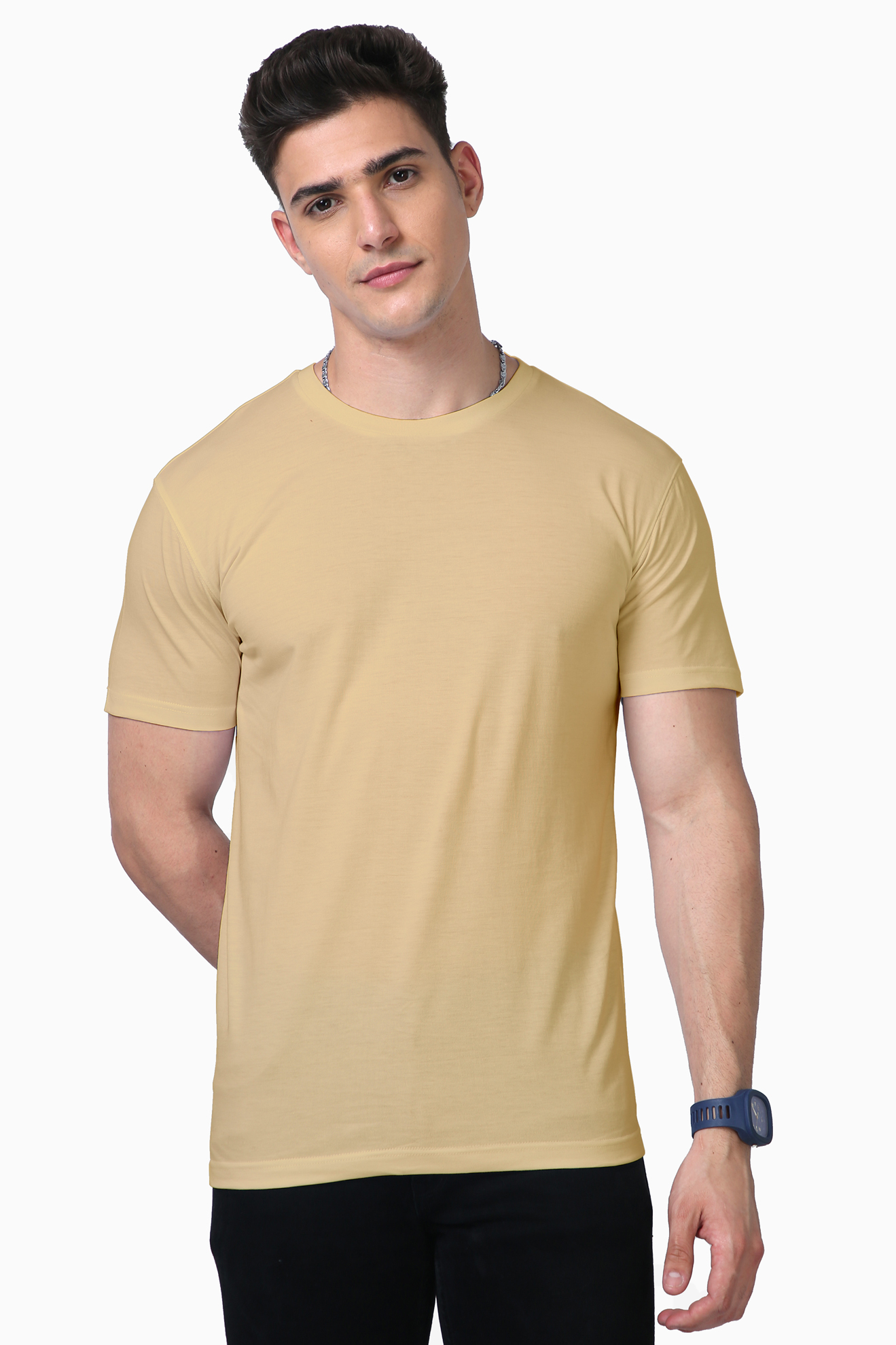 Unisex Iconique 100% Supima Cotton Regular Fit Round Neck T-Shirt