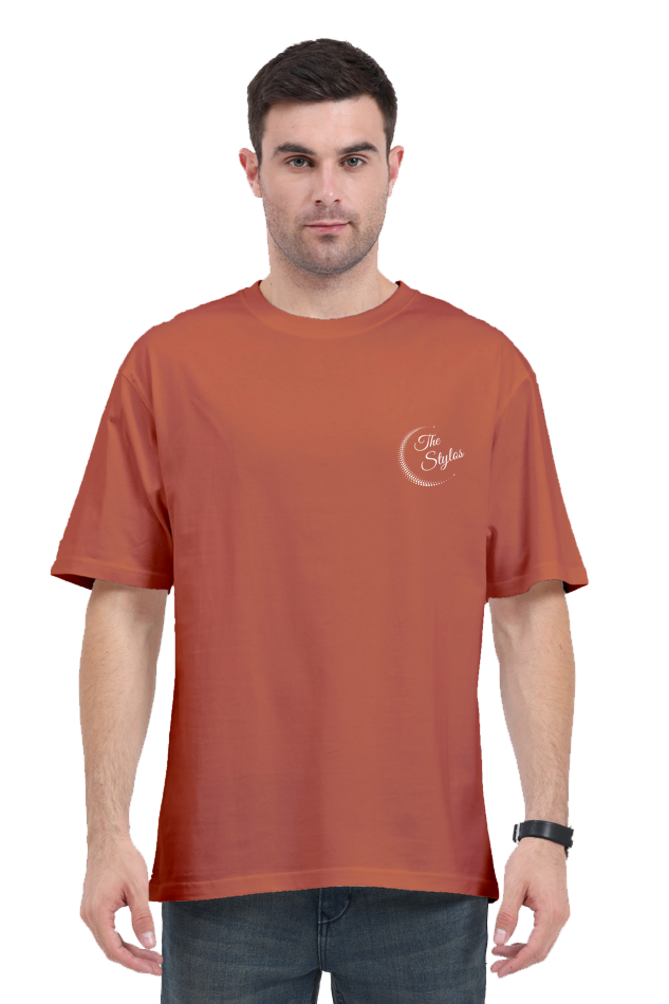 Fearless Tiger Graphic Front And Back Printed Classic  Oversized T-shirt for Men [240 GSM]