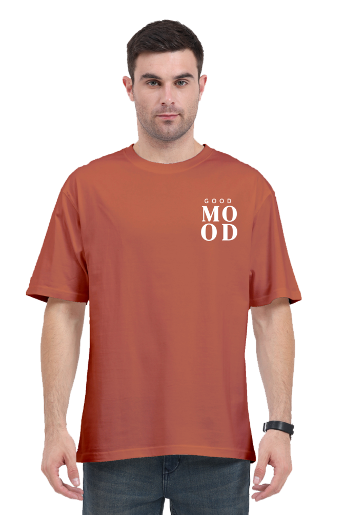 Good Mood Graphic Printed Classic Oversized T-shirt For Men 240GSM]