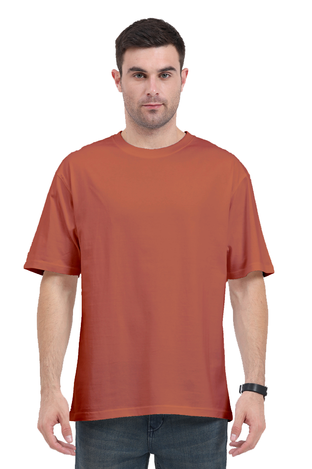 Solid Oversized Classic T-shirt for Men[240GSM]