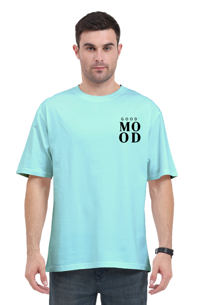 Good Mood Graphic Printed Classic Oversized T-shirt For Men 240GSM]