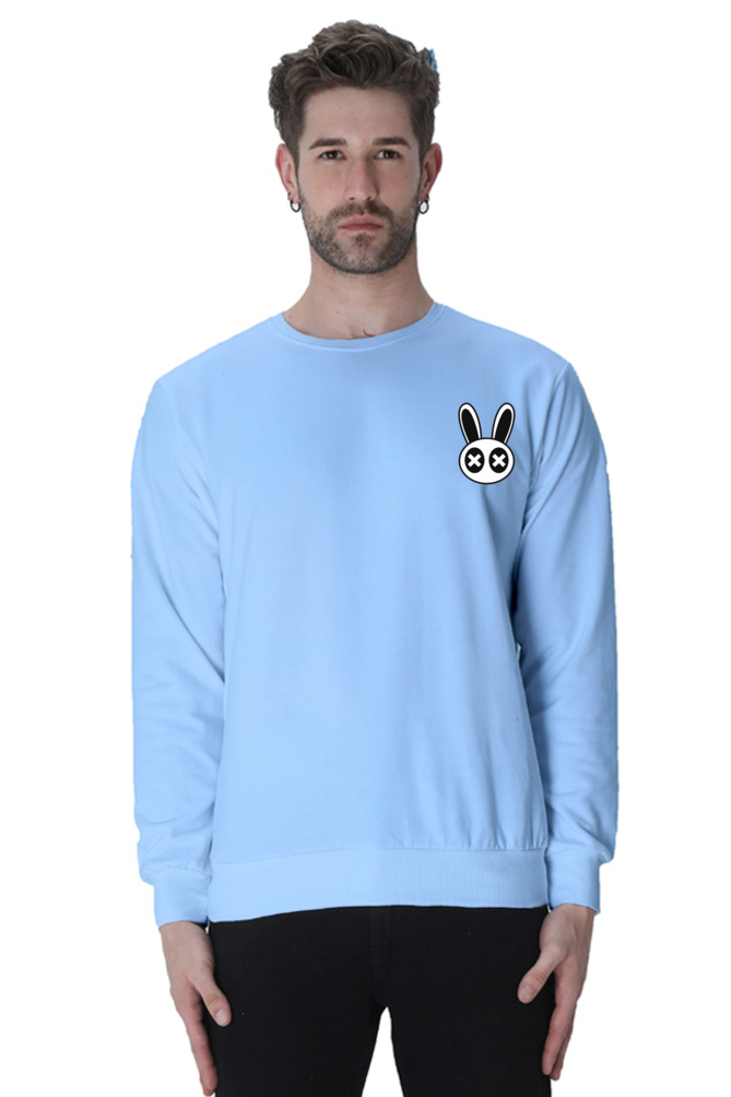 Rabbit Graphic Printed Sweatshirt For Men [Light Weighted 300 GSM ]