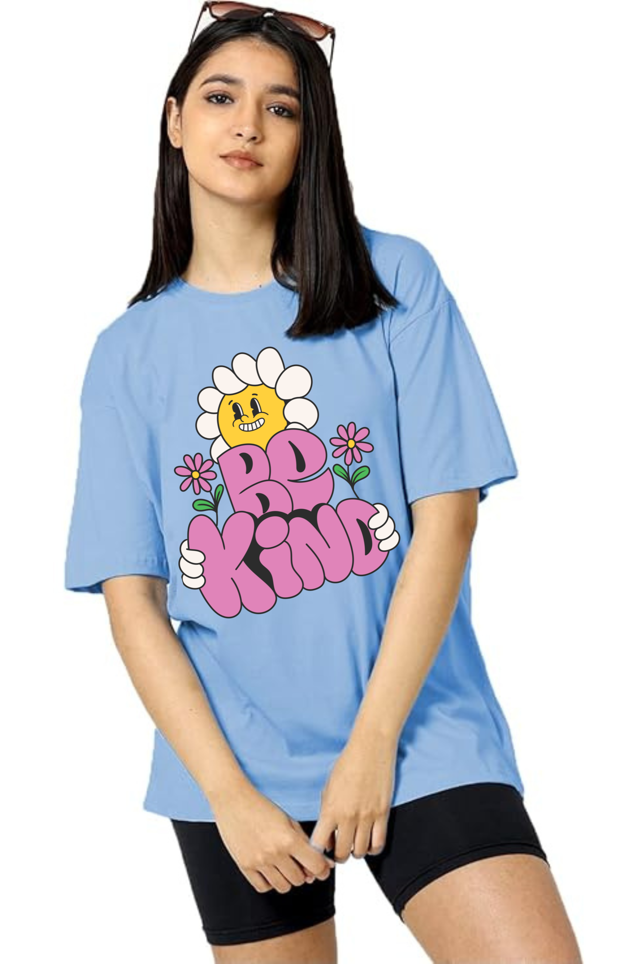 Be Kind Graphic Classic Oversized T-shirt for Women [240 GSM]