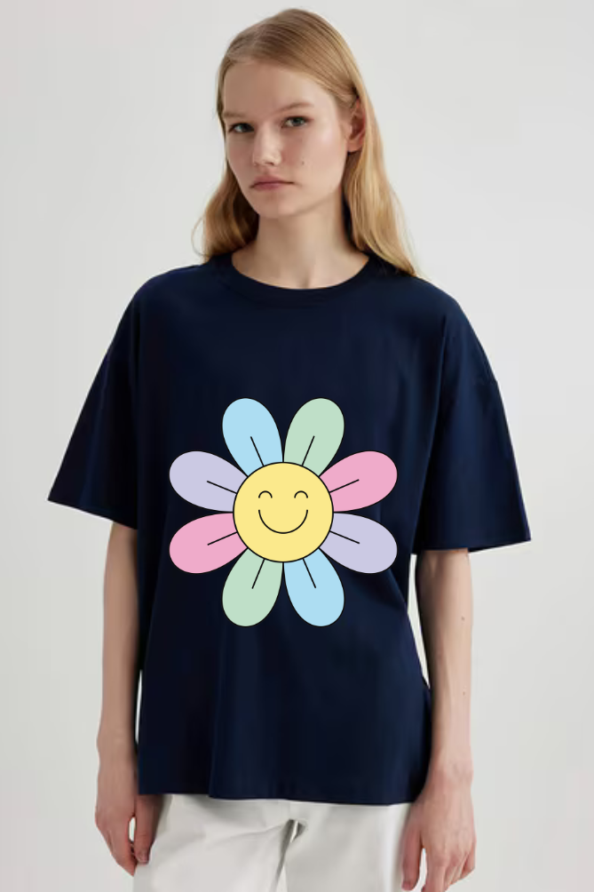 Love Yourself Graphic Front And Back Printed Classic Oversized T-shirt for Women [240GSM]