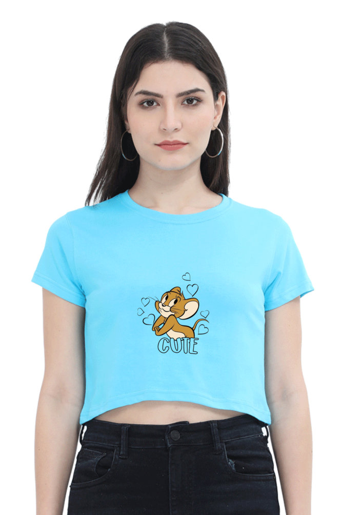 Jerry Printed Crop Top For Women