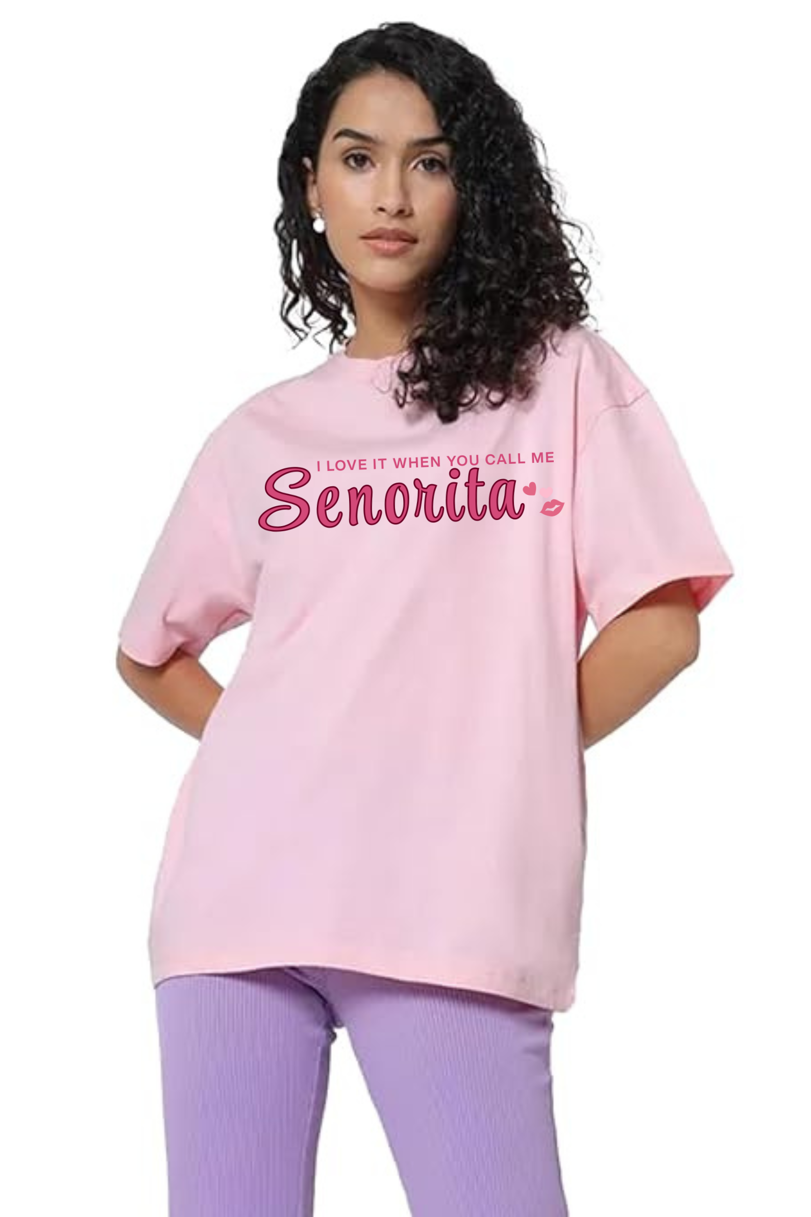 Senorita Graphic Printed Classic Oversized T-shirt For Women [240GSM]