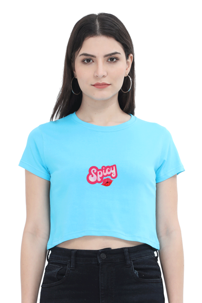 Spicy Printed Crop Top For Women
