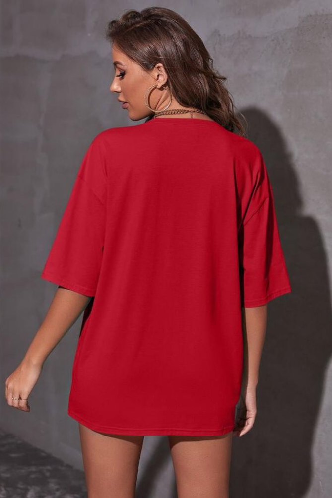 It's Okay To Say No Graphic Printed Oversized Classic T-shirt for Women[240GSM]