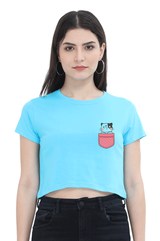 Cute Printed Crop Top For Women